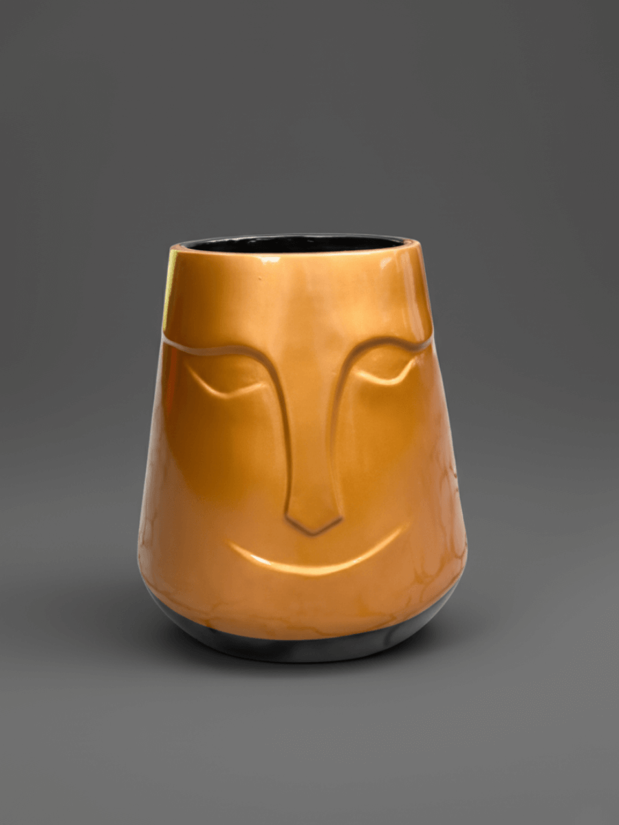 Deluxe Fiberglass Face Deluxe Fiberglass Flower Pot - 58cm - Image 1