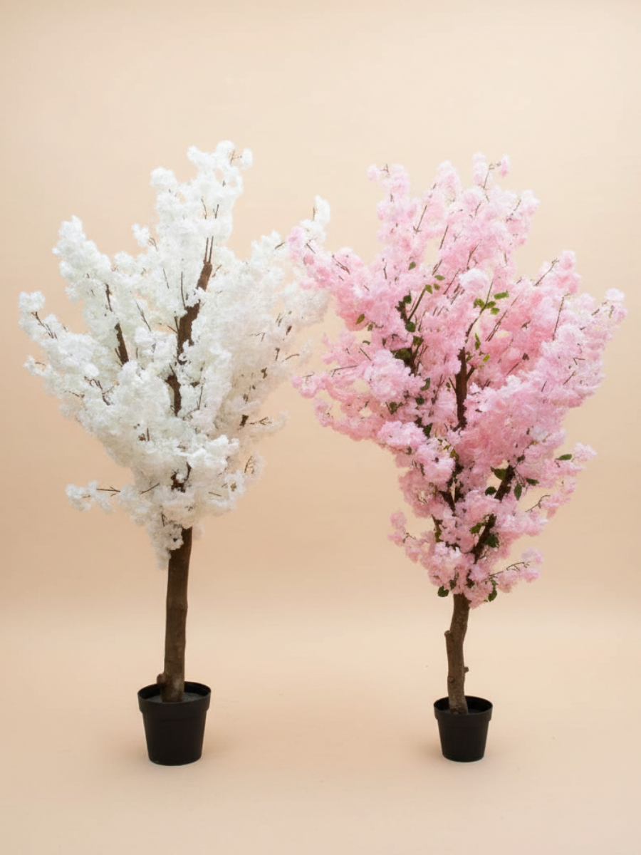 Cherry-Blossom.png Artificial Cherry Blossom Tree 220cm & 214cm | Luxury Pink & White Indoor Decor in Nigeria - Image 1