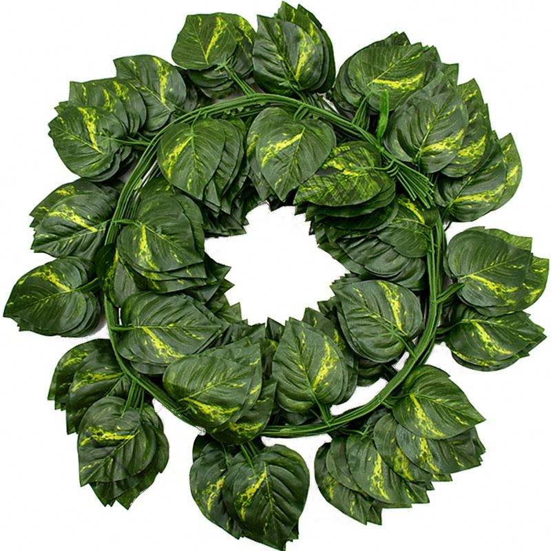 xyz-2.jpg Artificial green Creeping Plant for interior and exterior decorative setup | 36 leaves - Image 1