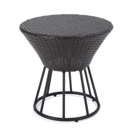 Rattan Hour glass Side Table