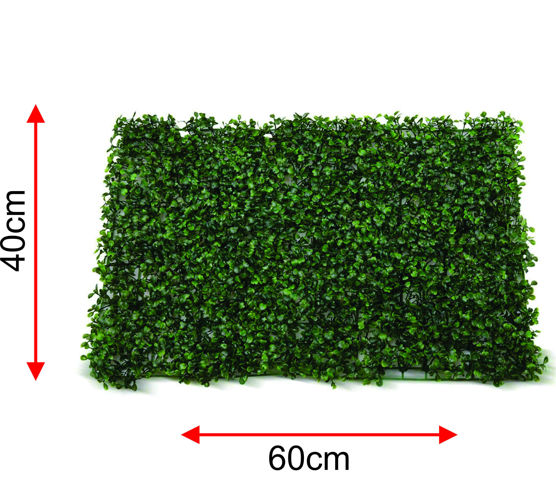 Artificial wall mat hedges