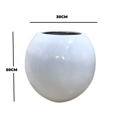 FIBER GLASS FLOWER PLANTERS-BALL SHAPE FOR OUTDOOR USE