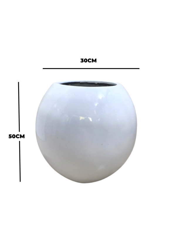 FIBER GLASS FLOWER PLANTERS-BALL SHAPE FOR OUTDOOR USE