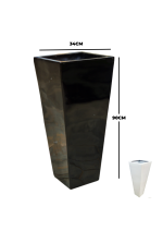 TAPERED FIBERGLASS FLOWER PLANTERS - (MEDIUM SIZE)