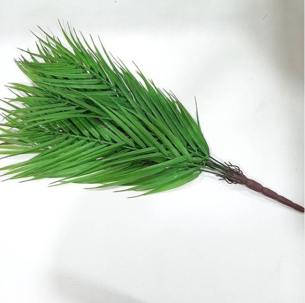 Artificial palm leaves