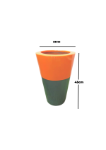 CONE FIBERGLASS FLOWER POTS FOR OUTDOOR DECOR