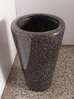 Black Cone Fiberglass Planter/Pot - Height 45cm
