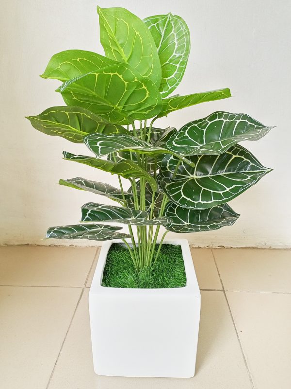 Artificial Mini Plant Potted In A 20cmX20cm Fiberglass Pot - Height 70cm