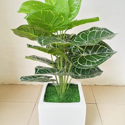 Artificial Mini Plant Potted In A 20cmX20cm Fiberglass Pot - Height 70cm