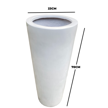 CONE FIBERGLASS PLANT PLANTERS FOR OUTDOOR DECOR