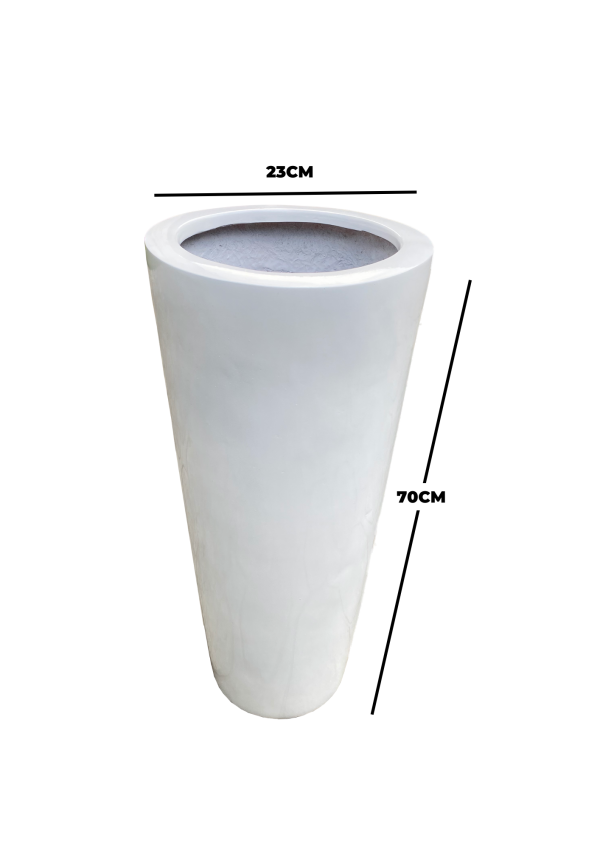 CONE FIBERGLASS PLANT PLANTERS FOR OUTDOOR DECOR