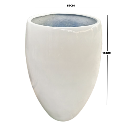 100CM CLASSIC FIBERGLASS FLOWER POT FOR GARDEN DESIGN