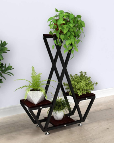 Alien four metal flower stand