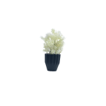 10cmX10cm Cone Ceramic Tabletop Vase Potted Artificial Flower| black color