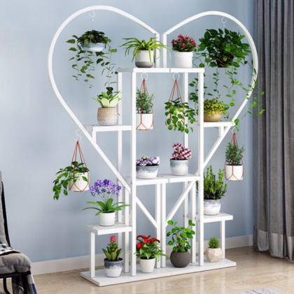 Metal Racks For Indoor Flower Decoration And Storage