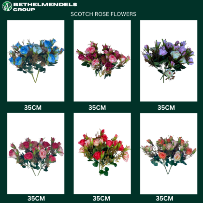 INDOOR FAKE FLOWER PLANTS|SCOTCH ROSE WHOLESALE