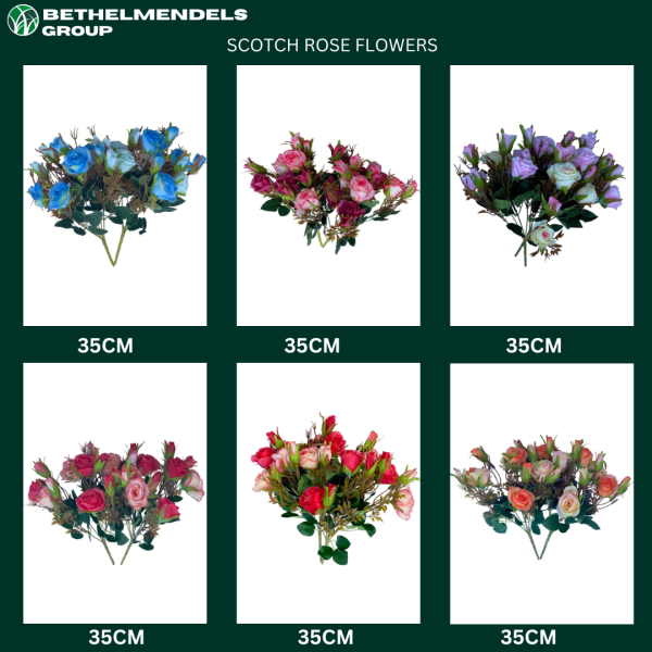 INDOOR FAKE FLOWER PLANTS|SCOTCH ROSE WHOLESALE