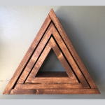 Triangle Hanging Wooden Vases Made With Best Plywood Materials