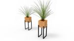 Square Wooden Flower Vases Available For Bulk Sale Purchase