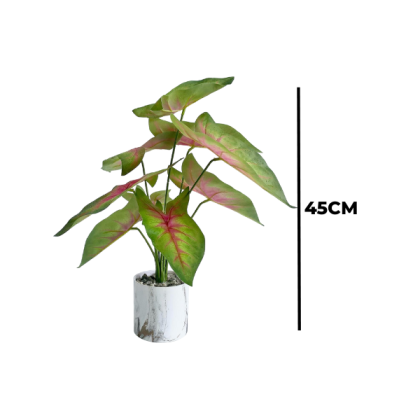 TABLETOP ARTIFICIAL PLANTS | FAUX CALADIUM PLANT| SHOP NOW