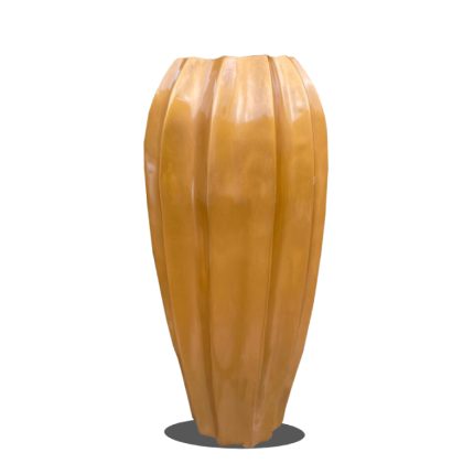 PUMPKIN FIBERGLASS FLOWER PLANTERS FOR INDOOR DECOR