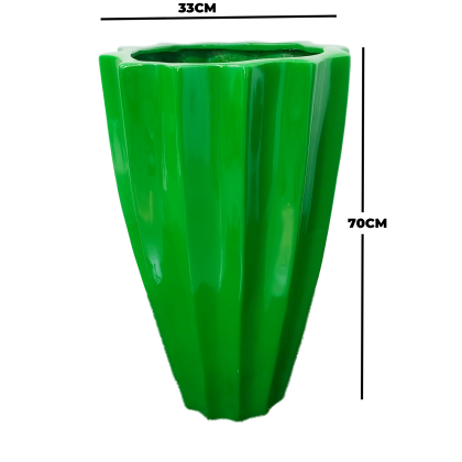 OKRA FIBERGLASS PLANTERS| LIGHTWEIGHT FLOWER VASES