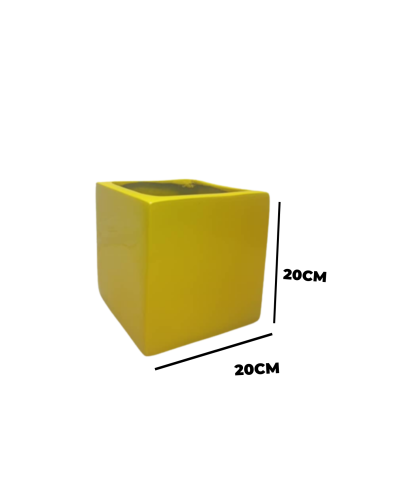 INDOOR FIBERGLASS FLOWER POT | SQUARE FIBER GLASS VASE