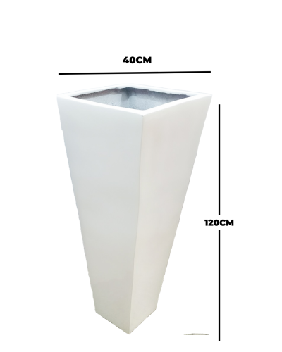 Tapered Fiberglass Flower Pot - 120cm