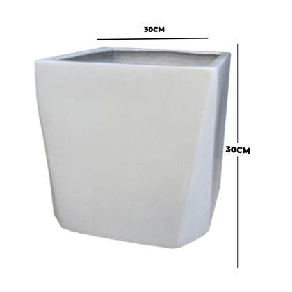 TAPERED SQUARE FIBERGLASS VASE | PRODUCER & WHOLESALER