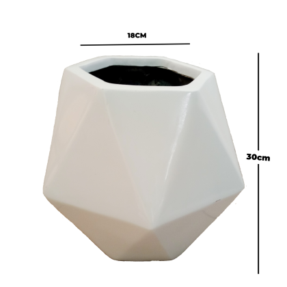 DECAGON FIBERGLASS FLOWER VASE | MANUFACTURER & WHOLESALER