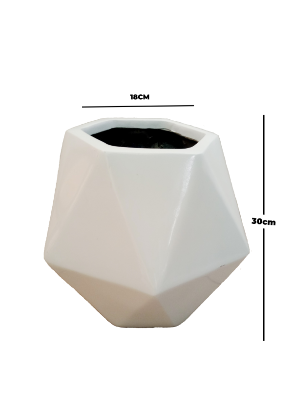 DECAGON FIBERGLASS FLOWER VASE | MANUFACTURER & WHOLESALER