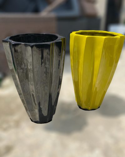 OKRA FIBERGLASS PLANTERS| LIGHTWEIGHT FLOWER VASES
