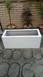 TALL TROUGH FIBERGLASS PLANTERS FOR NATURAL PLANTS