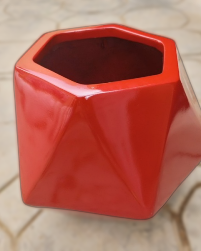 DECAGON FIBERGLASS FLOWER VASE | MANUFACTURER & WHOLESALER