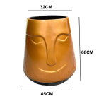 Face Deluxe Fiberglass Flower Pot - 58cm