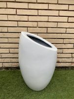 Fiberglass Flower Pot/Vase Decor | Chamfered Oval Planter Sales