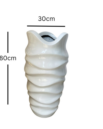 Periwinkle Fiberglass Flower Pot/vase For Interior And Exterior Home Decorations