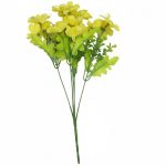 Artificial Geranium Flower (NR-19) | 32cm Elegant Faux Bloom for Timeless Home and Office Décor