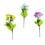 Artificial Geranium Flower (NR-19) | 32cm Elegant Faux Bloom for Timeless Home and Office Décor - Image 2