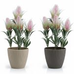 Vine flower potted in Oval Vase | 35cm Tabletop decorations - Image 2
