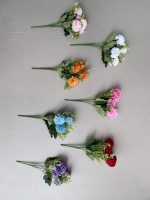 Artificial Pompom Chrysanthemums Flower (nr-20) | 30cm Stylish Faux Bloom for Modern Home and Office Décor - Image 2