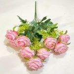 Artificial Rose Flowers | 55cm 9-Heads flowers for Wedding and Home Decoration Floral setup (PN-1) - Image 11