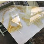 3D Marble Sheet | White and Gold 3D Design - Image 2