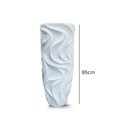 Wave Fiberglass Plants Pots For Indoor/Outdoor Decor